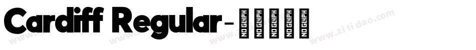 Cardiff Regular字体转换